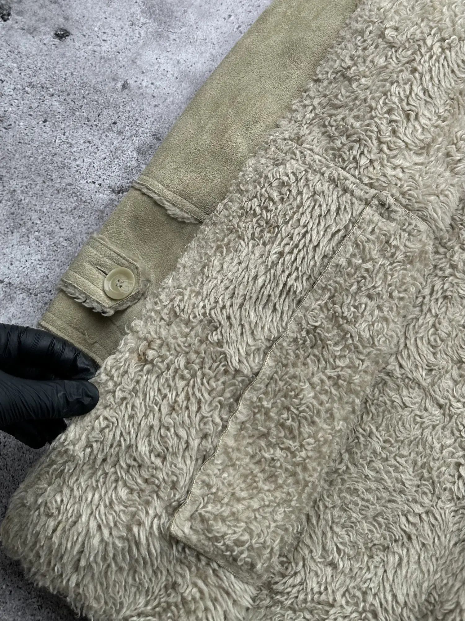 Japanese Brand Vintage Faux Sheepskin Coat C473(V41) Size US S / EU 44-46 / 1 - 6 Thumbnail