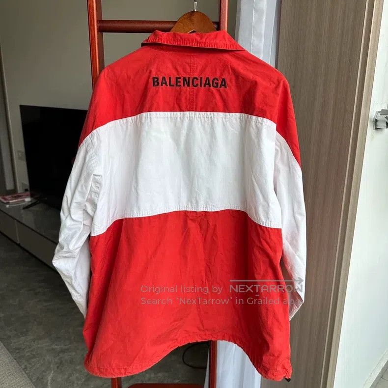 Balenciaga Balenciaga White and red jacket Size US S / EU 44-46 / 1 - 2 Thumbnail