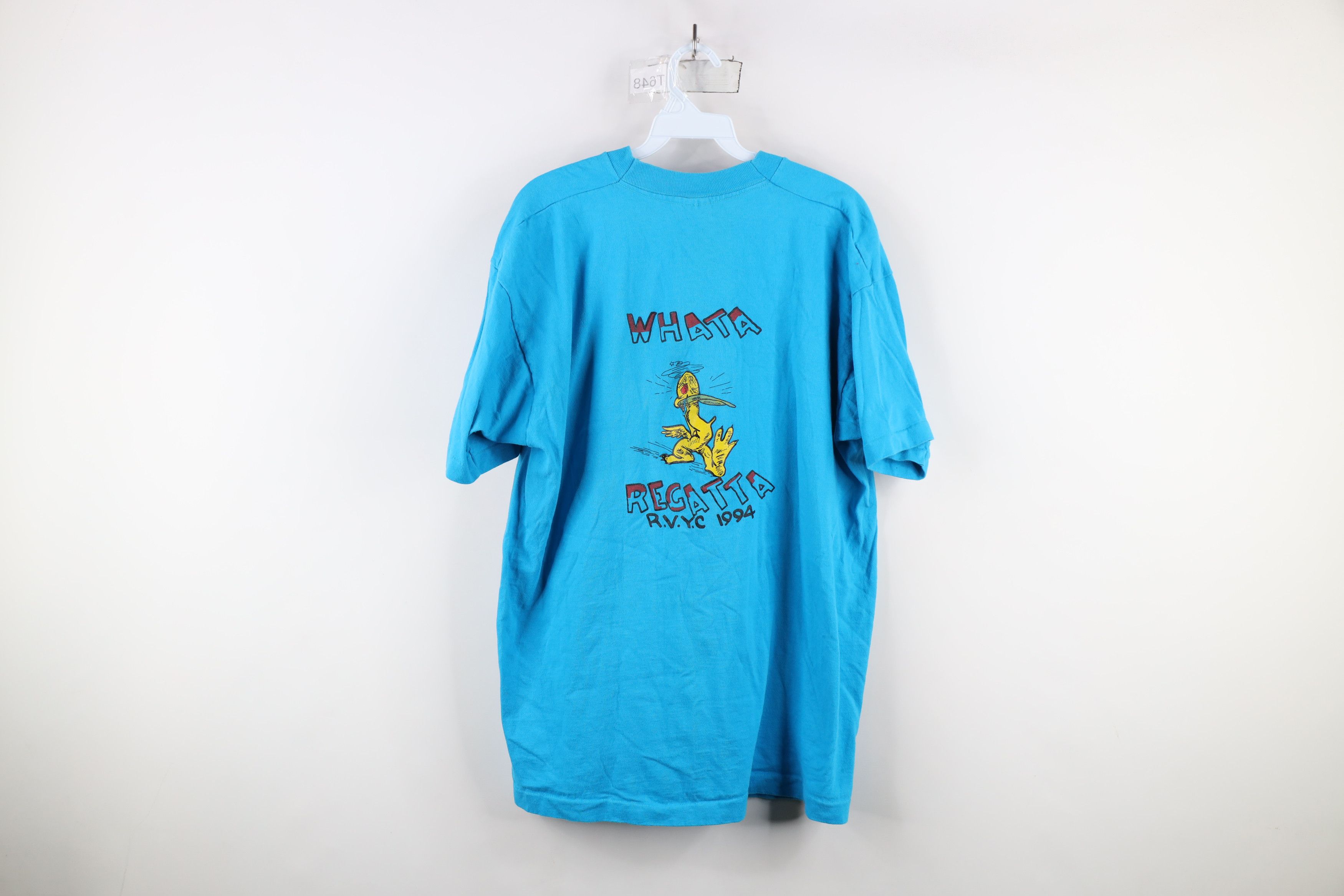 Vintage Vintage 90s Yagotta Regatta Race T-Shirt Blue Cotton USA Size US XL / EU 56 / 4 - 9 Thumbnail