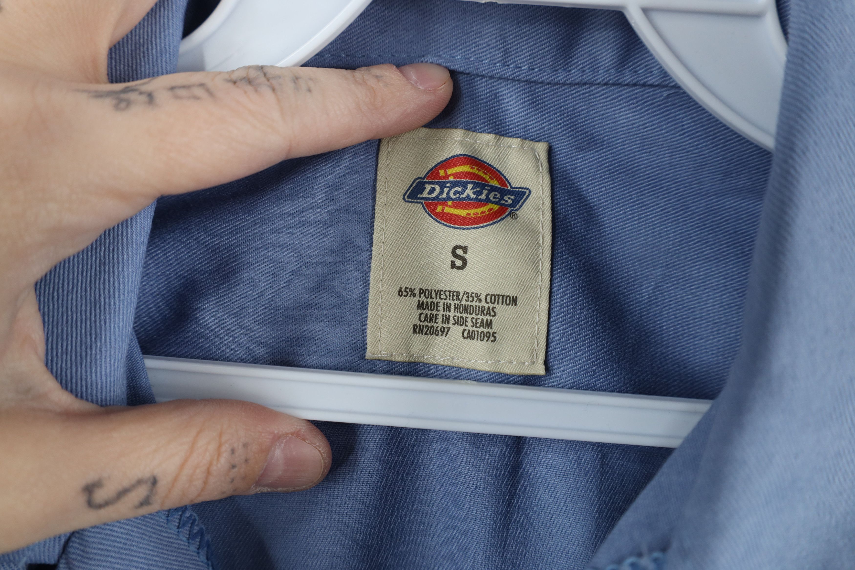 Dickies × Vintage Deadstock Vintage Y2K Dickies Workwear Button Shirt Blue Size US S / EU 44-46 / 1 - 9 Thumbnail