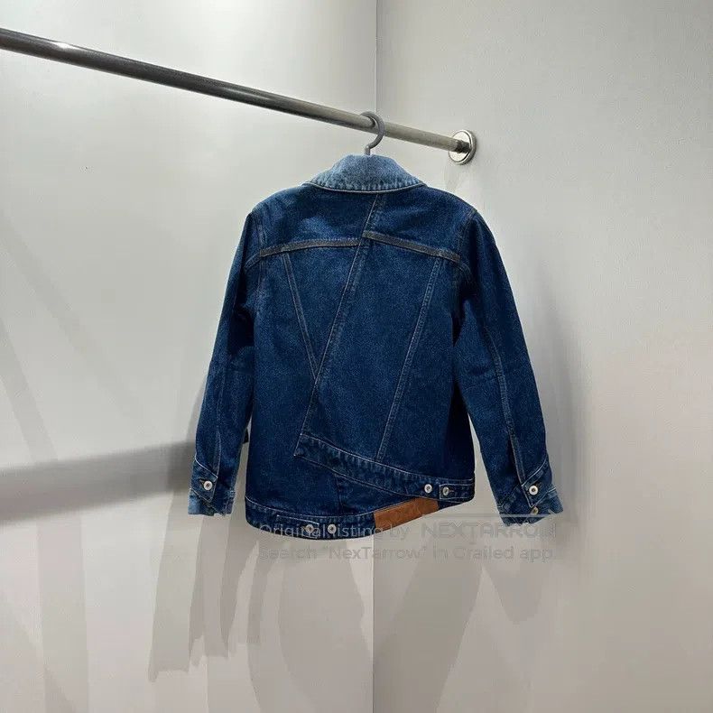 Loewe Loewe Notched collar irregular denim jacket Size 4XL / US 24-26 - 2 Thumbnail