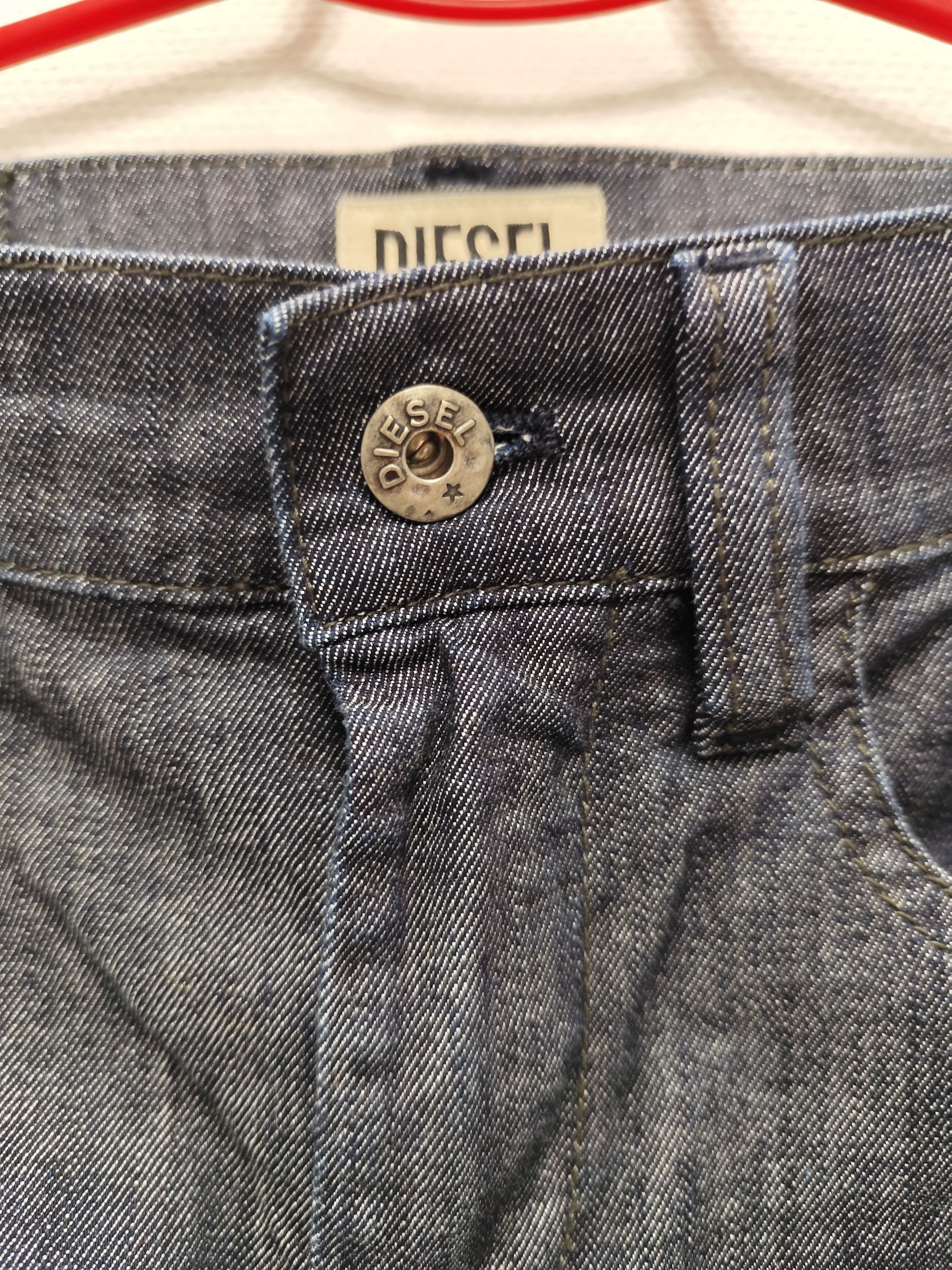 Diesel Vintage Y2K Diesel Industry Crazy Midi Denim Jeans Skirt Size 25" / US 0 / IT 36 - 4 Thumbnail