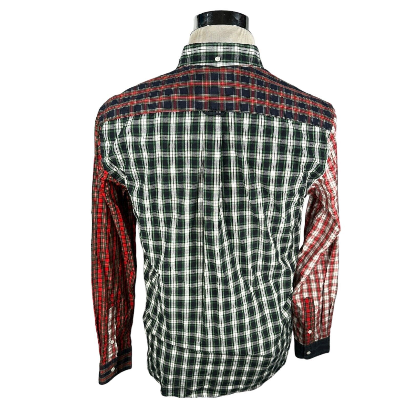 Beams Plus Beams Japan Shirt Men's Medium Patchwork Colorblock Button Size US M / EU 48-50 / 2 - 4 Thumbnail