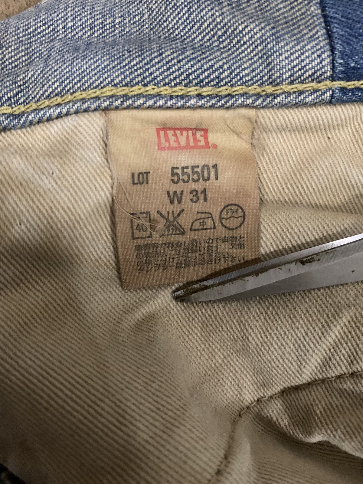Levi's Vintage 70s Levis 501XX Big E Selvedge Mud Wash Jeans Size US 32 / EU 48 - 24 Thumbnail