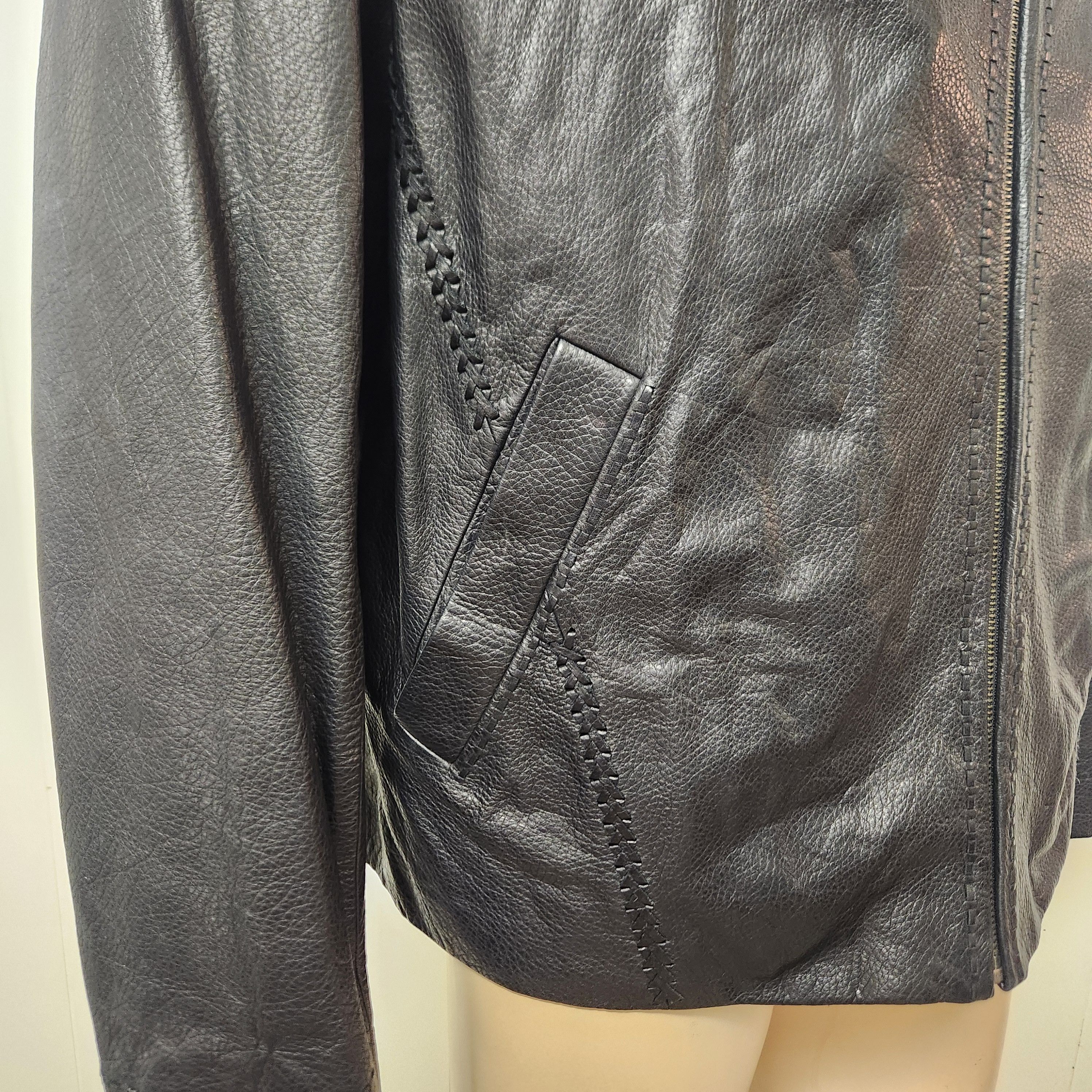Cole Haan Cole Haan leather jacket L men's buttery black zip front Size US L / EU 52-54 / 3 - 5 Thumbnail