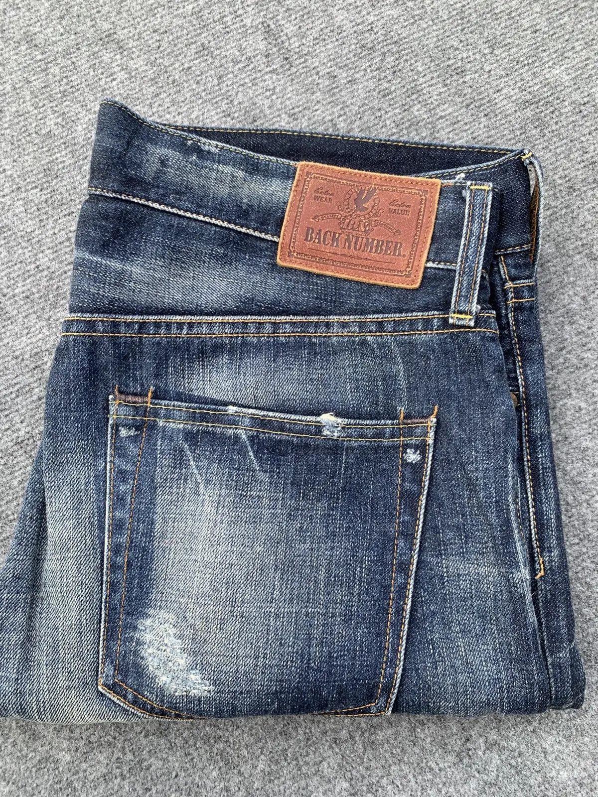 Japanese Brand Back number 01 faded jeans. Size US 34 / EU 50 - 11 Thumbnail