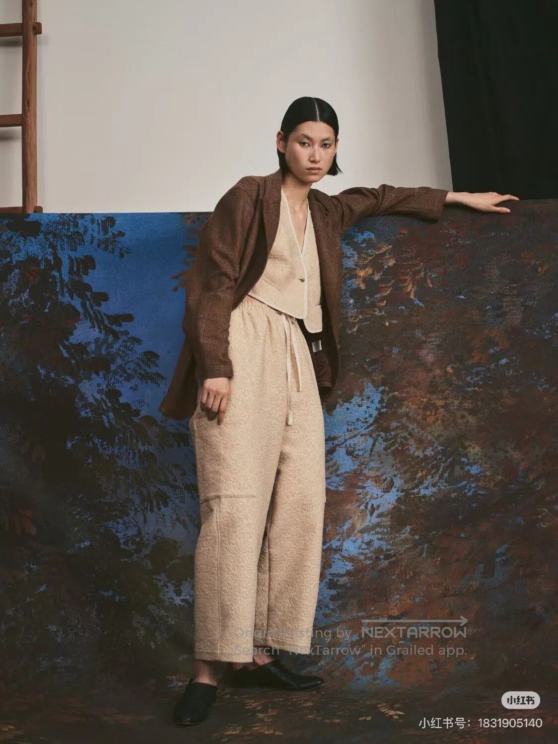 Japanese Brand Susuri 23AW Textured Cargo Pants. Size 23" - 9 Thumbnail