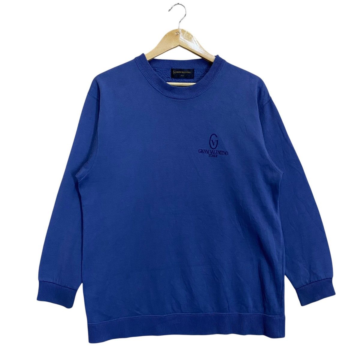 Designer Vintage 90’s Gianni Valentino Small Logo Crewneck Sweatshirt Size US M / EU 48-50 / 2 - 1 Thumbnail