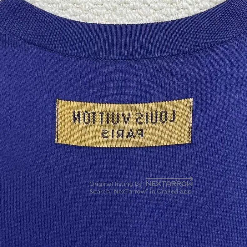 Louis Vuitton Louis Vuitton Blue Embroidered Logo Knit Tee. Size US M / EU 48-50 / 2 - 5 Thumbnail