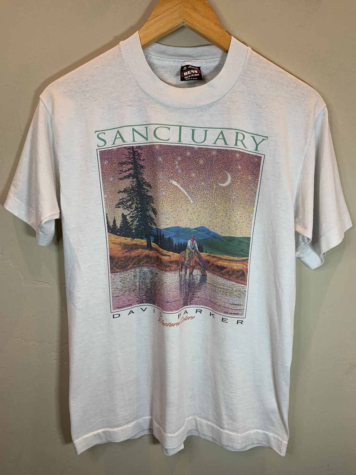 Vintage RARE* Vintage Sanctuary David Parker Art Single Stitch Shirt Size US M / EU 48-50 / 2 - 1 Thumbnail