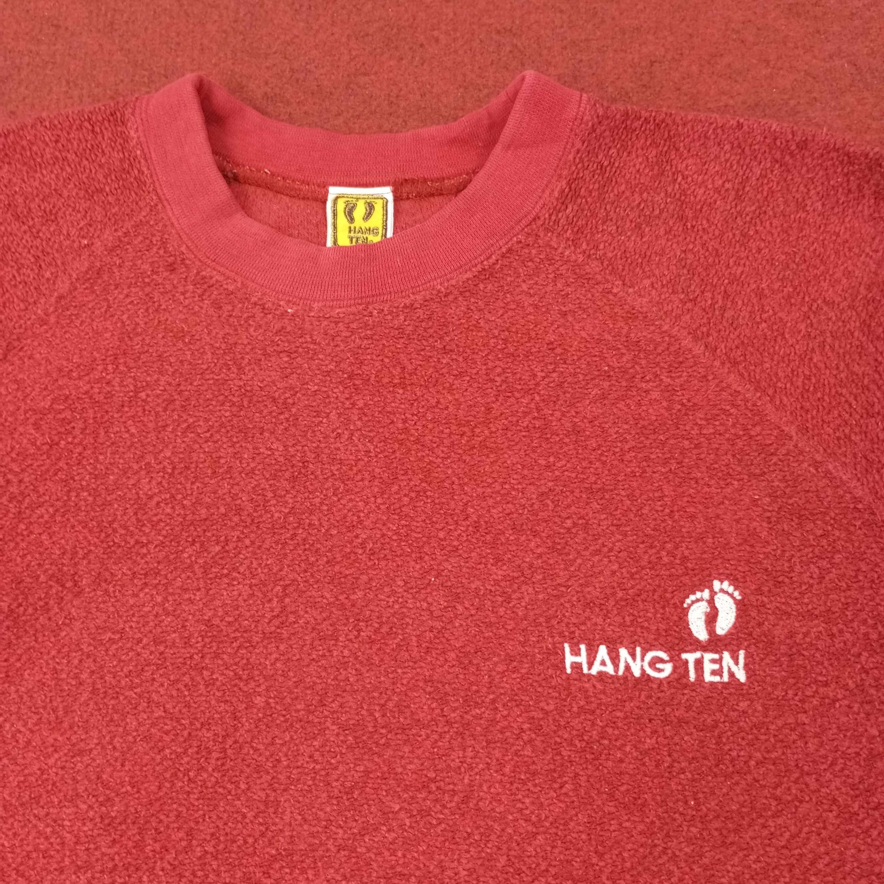 Hang Ten × Vintage Hang Ten Small Logo Spellout Design Sweatshirt c231n8 Size US M / EU 48-50 / 2 - 2 Thumbnail