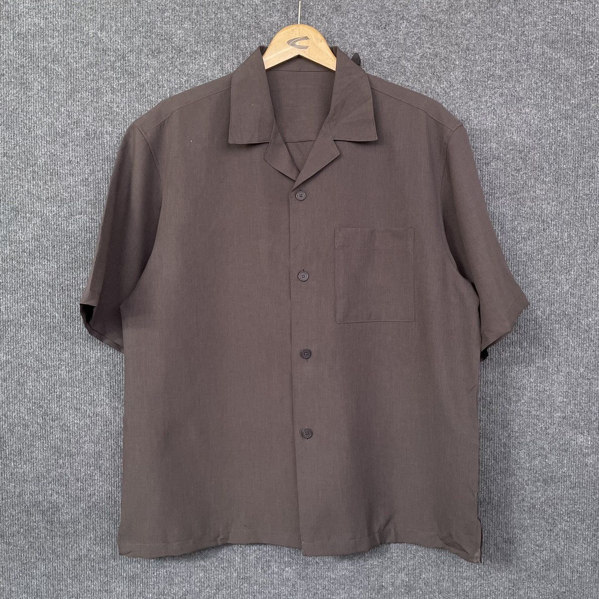 Japanese Brand GU Open Collar Button Ups Shirt Size US L / EU 52-54 / 3 - 1 Thumbnail