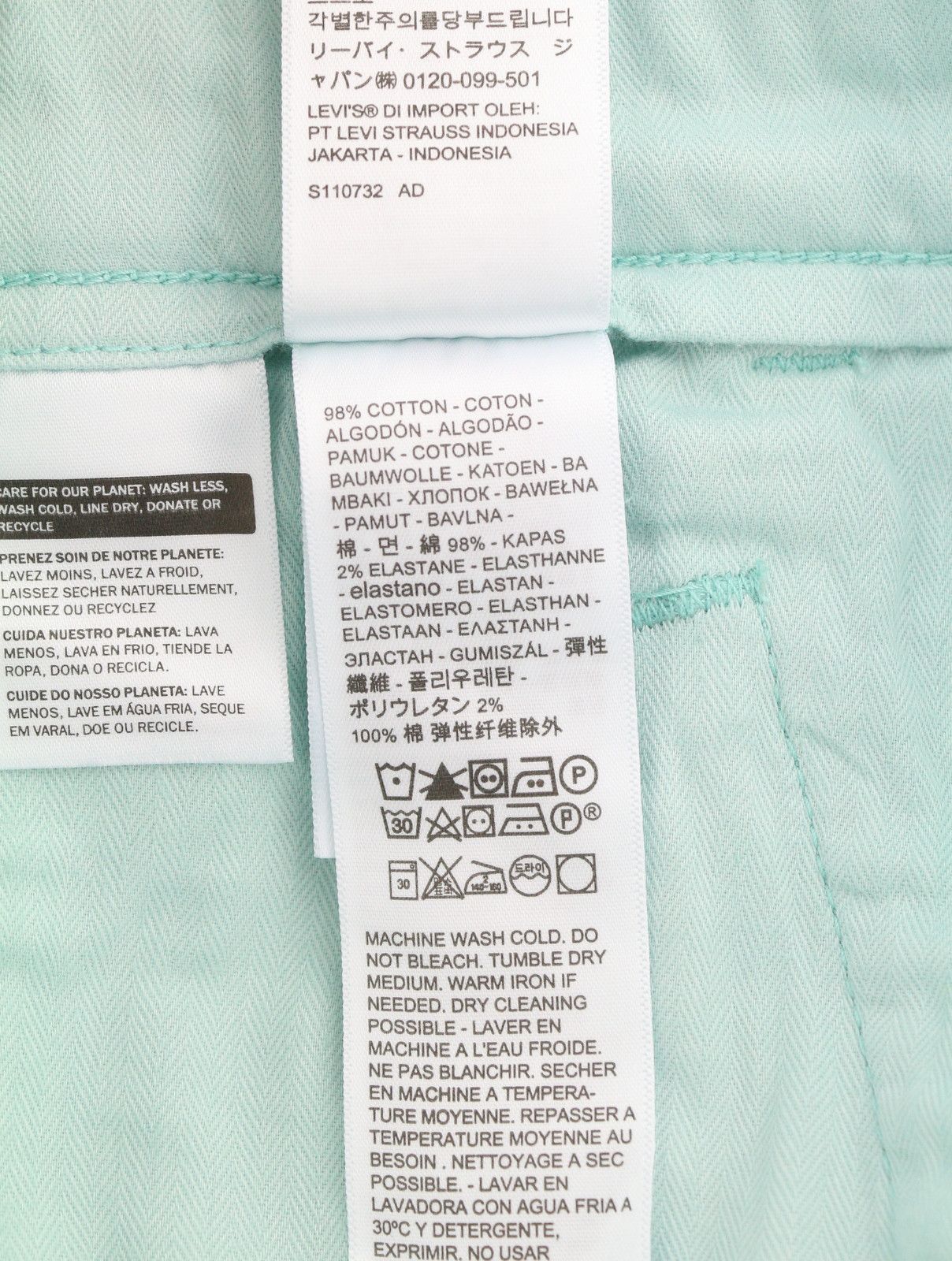 Levi's XX CHINO W30/L32 Blue Taper Stretch Zip Pants 87061 Size US 30 / EU 46 - 8 Thumbnail