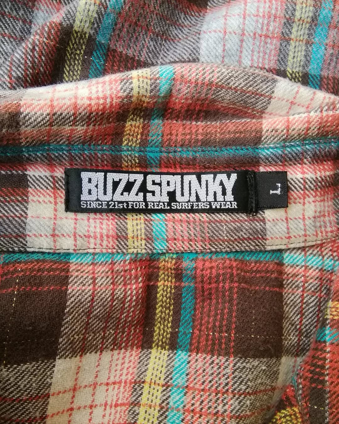 Other Buzz Spunky Hawaii Surf Brown Plaid Flanel Shirt Size L / US 10 / IT 46 - 7 Thumbnail