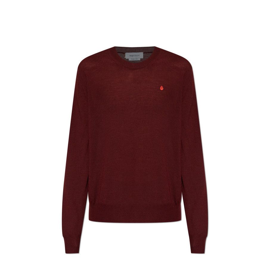 Alexander McQueen ALEXANDER MCQUEEN Burgundy Wool Sweater New & Authentic (Men Size US XXL / EU 58 / 5 - 1 Preview