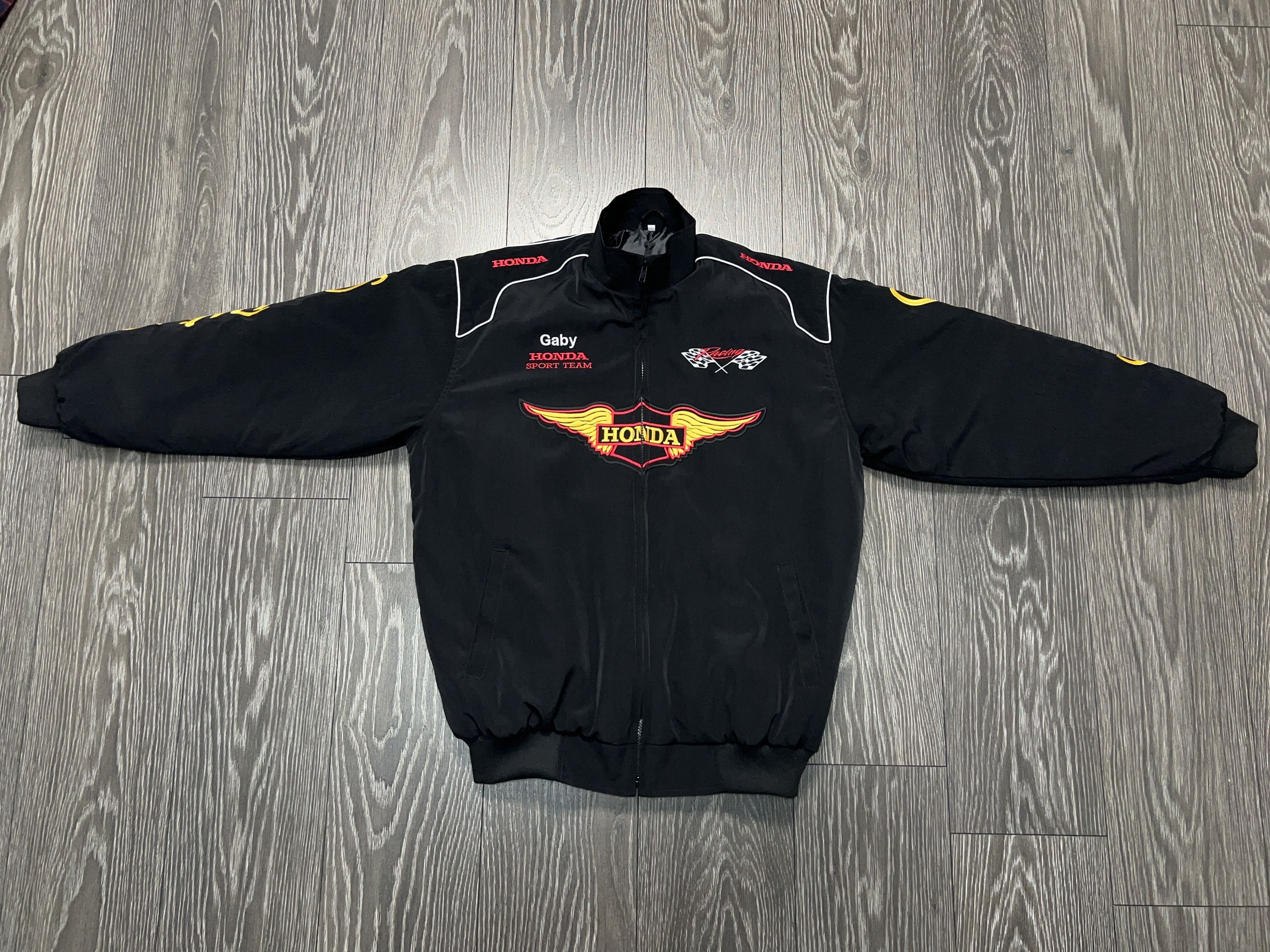 Honda Mens Sport Team Racing Gold Wing Embroidery Jacket ZIp Size US L / EU 52-54 / 3 - 7 Thumbnail