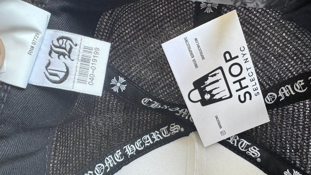 Chrome Hearts BRAND NEW CHROME HEARTS HOLLYWOOD WHITE TRUCKER HAT Size ONE SIZE - 4 Thumbnail