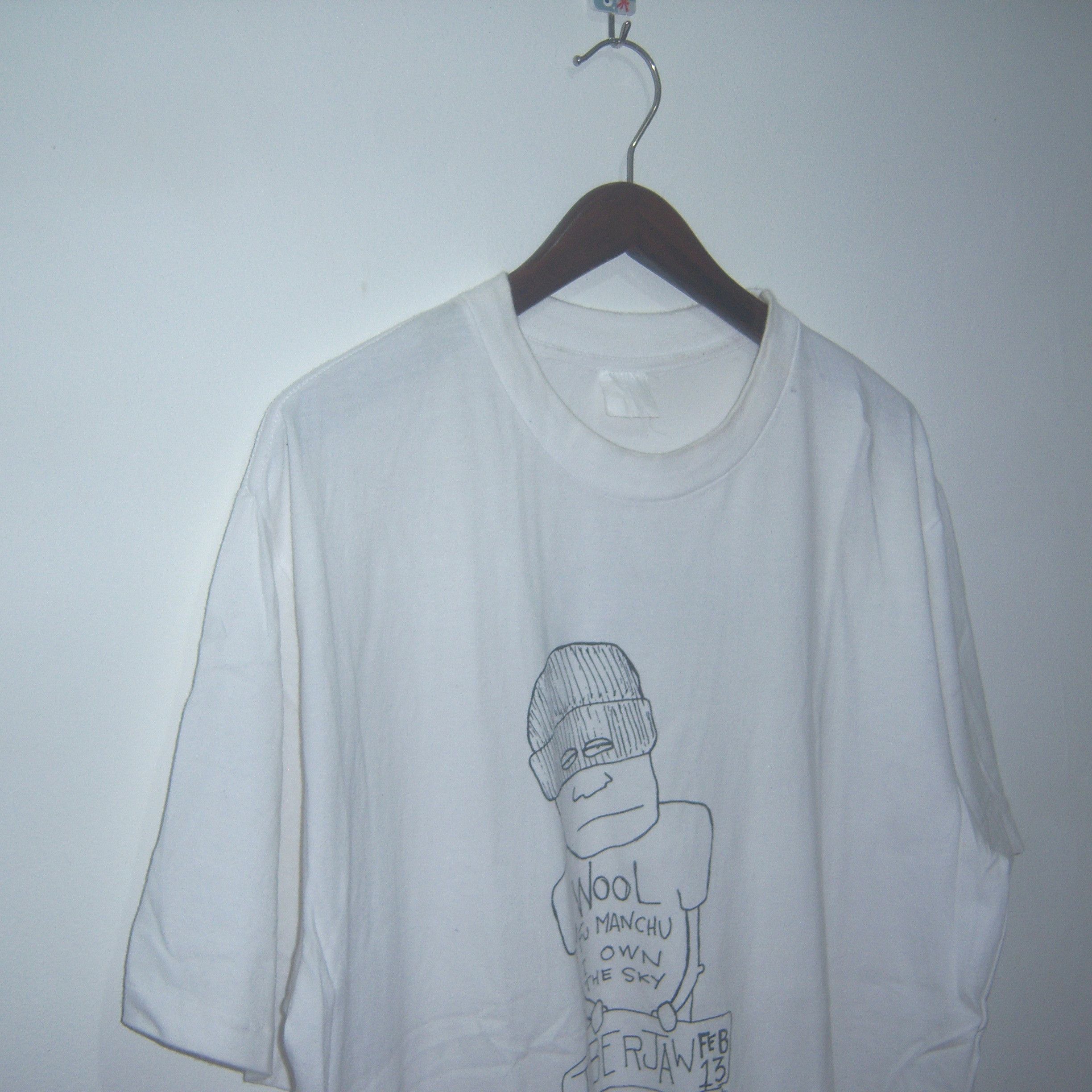 Band Tees × Vintage 90s Wool And Fu Manchu T Shirt / Noise Band Tees Size US XL / EU 56 / 4 - 6 Thumbnail
