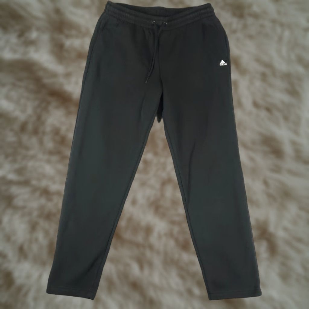 Adidas Adidas Pants Mens Large Black Running Sweatpants Joggers Size US 33 - 1 Thumbnail