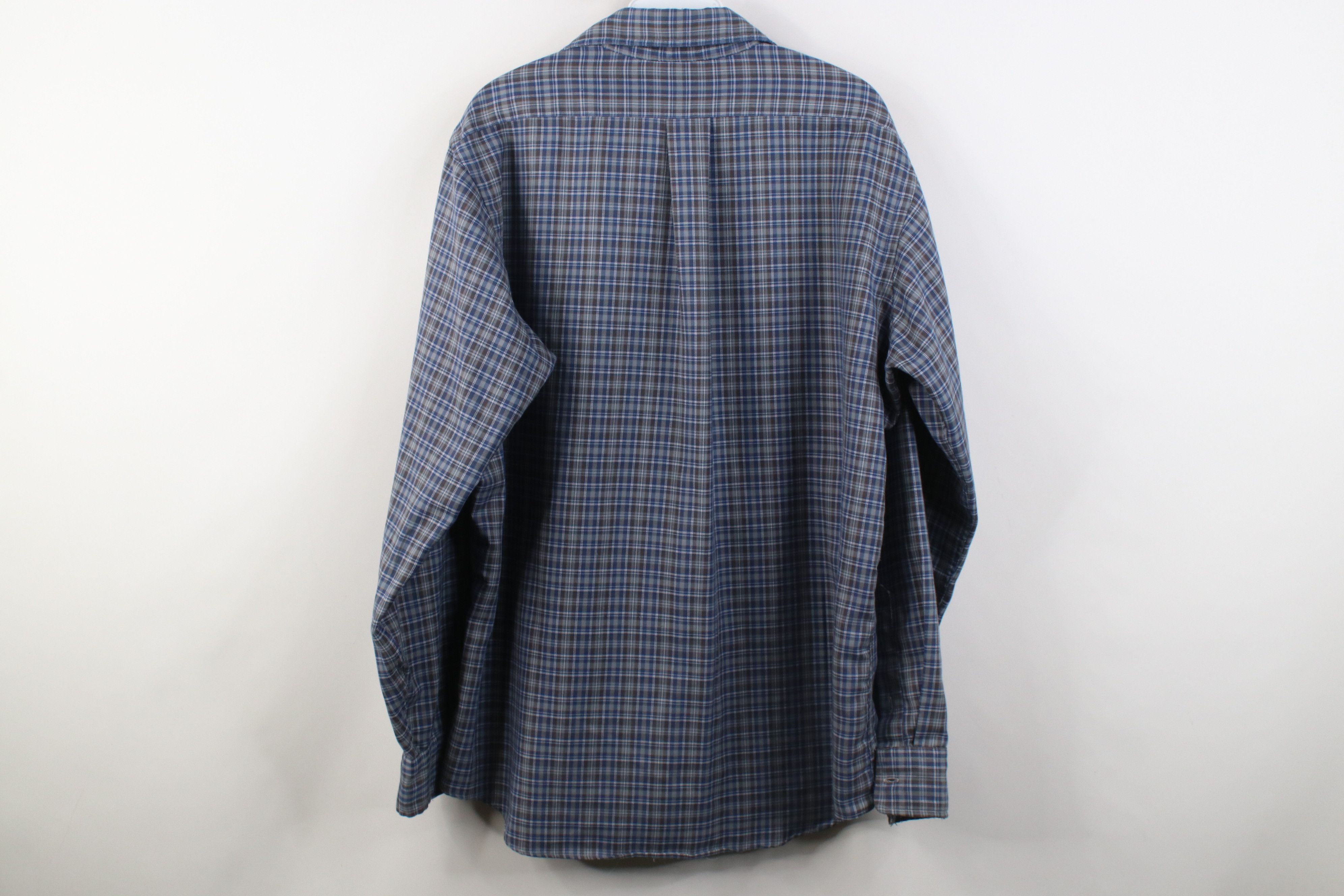 Vintage Vintage 70s Streetwear Collared Button Shirt Plaid USA Size US L / EU 52-54 / 3 - 9 Thumbnail