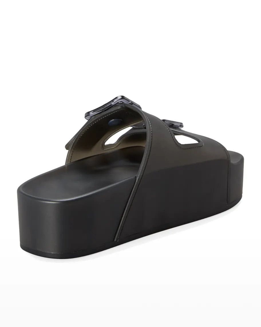 Balenciaga o1mle0424 Platform Slides in Black Size US 6 / IT 36 - 3 Thumbnail