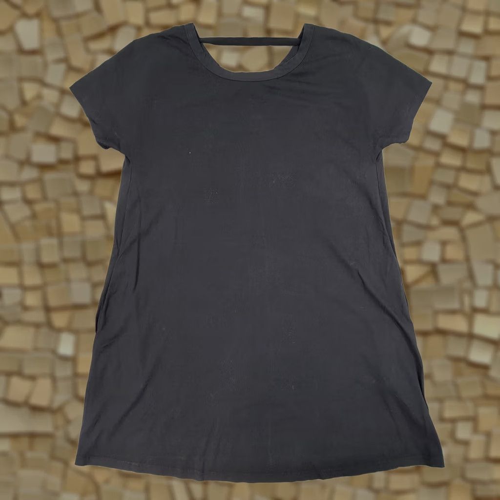 Cos COS Dress Womens M Black Cotton Stretch Knee Length Short Sleeves Size 32" / US 10 / IT 46 - 1 Thumbnail