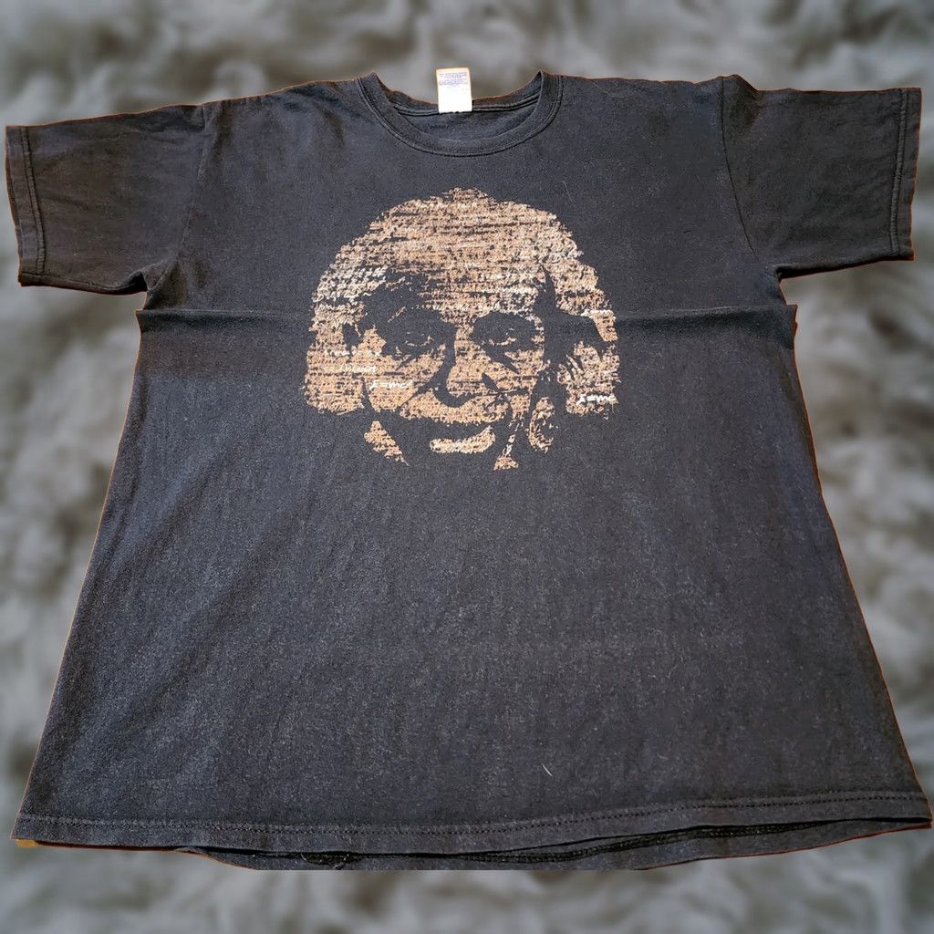 Gildan VINTAGE Albert Einstein Tee Large Scientist Germany Atom Bomb T-Shirt Men Black Gildan Size US L / EU 52-54 / 3 - 1 Thumbnail