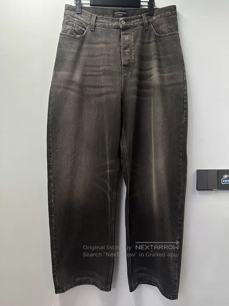 Balenciaga Balenciaga waxed denim jeans | Grailed