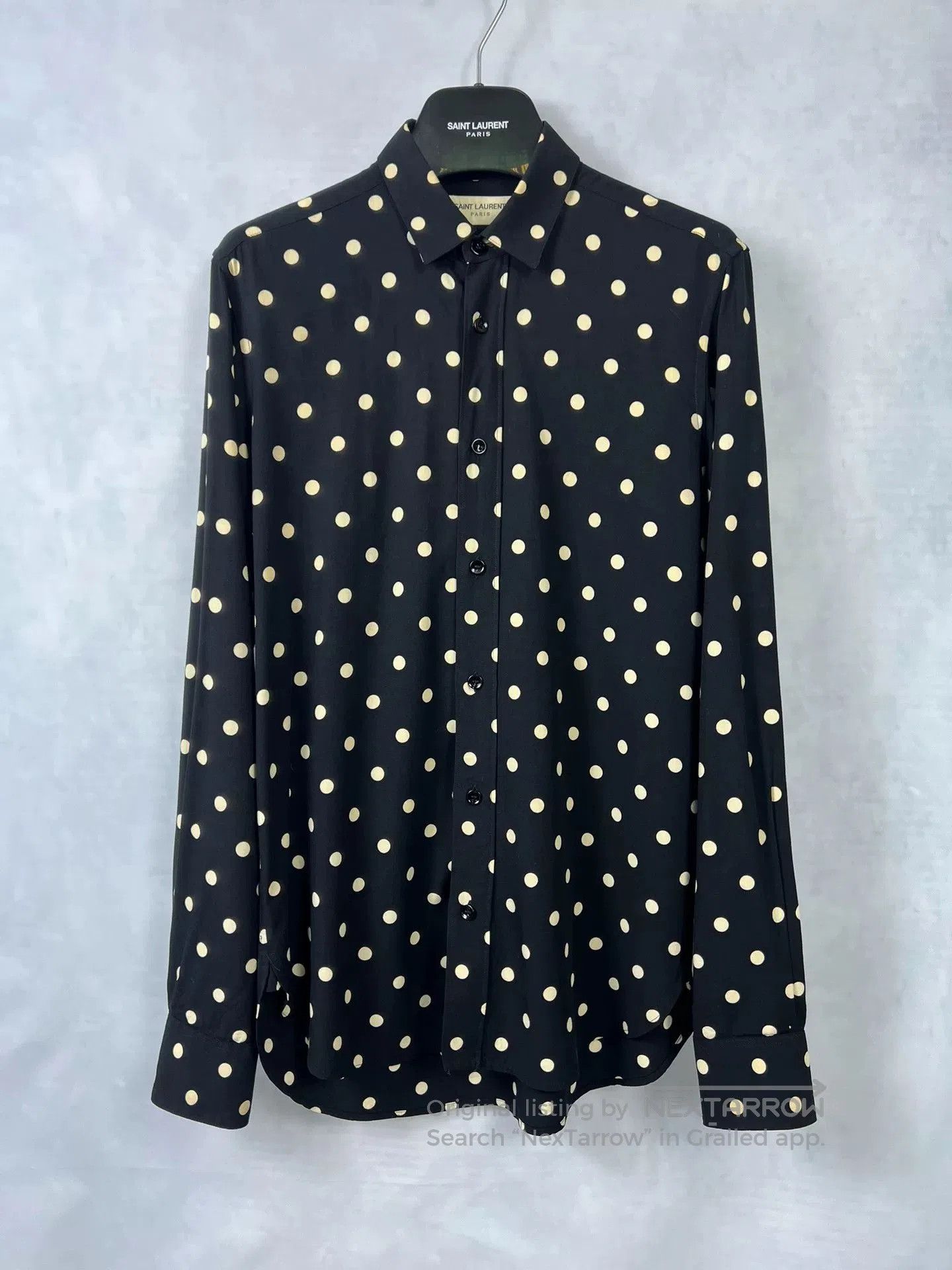 Saint Laurent Paris Saint Laurent Polka Dot Shirt for Men. Size US M / EU 48-50 / 2 - 1 Thumbnail