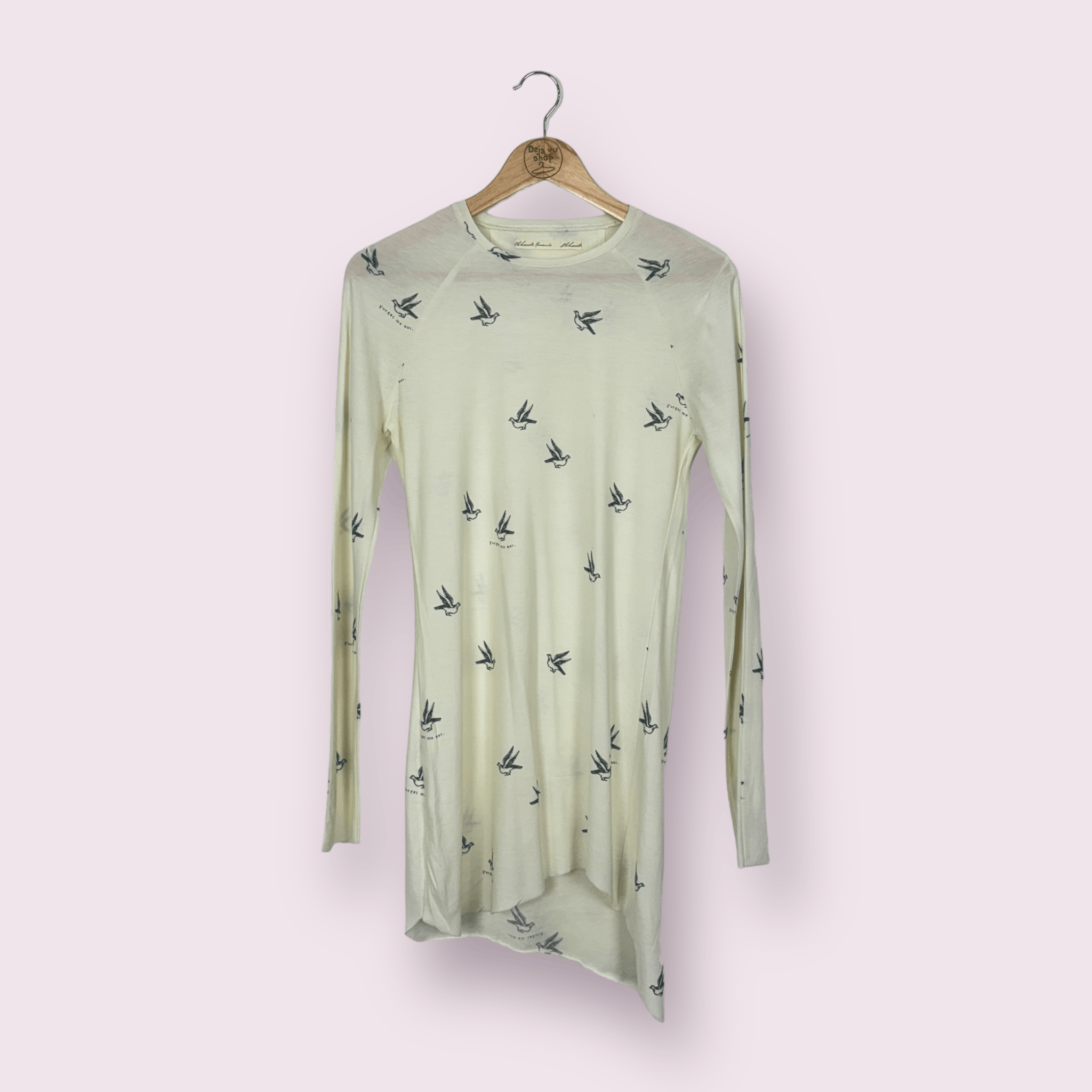 image of Aleksandr Manamis "forget Me Not" Asymmetric Tunic in White, Women's (Size Medium)