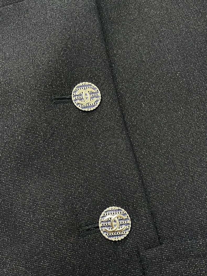 Chanel chanel Blue and black glitter double-breasted suit dress Size XS / US 0-2 / IT 36-38 - 2 Thumbnail