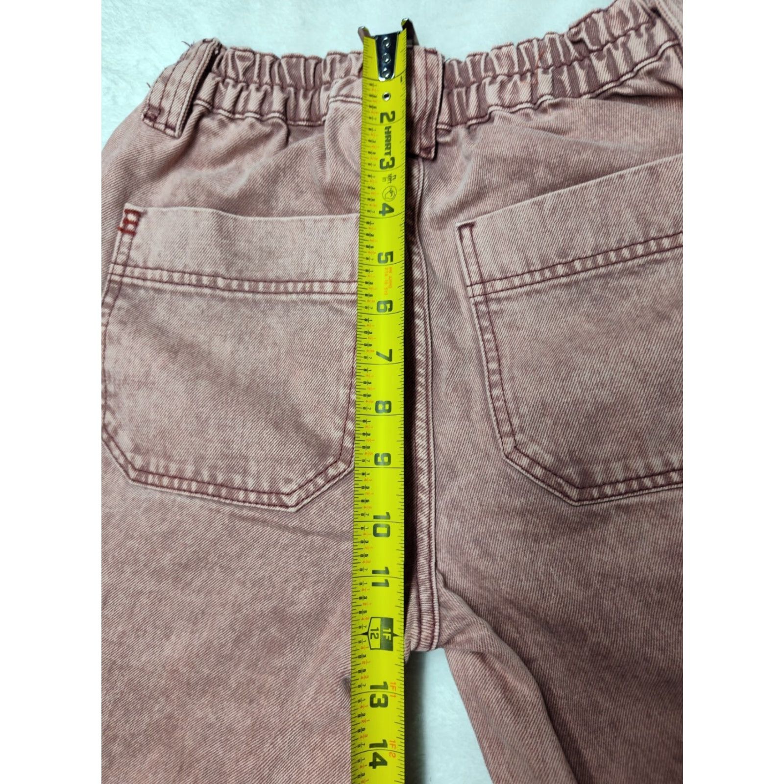 Urban Outfitters VINTAGE Urban Outfitters Y2K Baggy Cargo Jeans Womens 25 Pink High Waisted Relaxed Fit Retro Size 42" / US 20 - 4 Thumbnail
