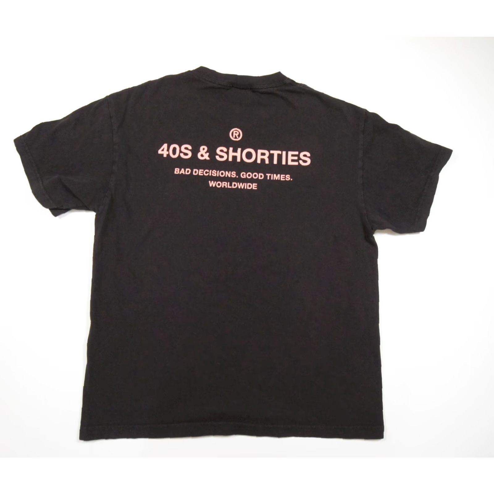 Vintage VINTAGE 40s & Shorties Shirt Mens Large Black Streetwear T-Shirt Skateboard Adult L Black Graphic Tee Mens Size US L / EU 52-54 / 3 - 4 Thumbnail