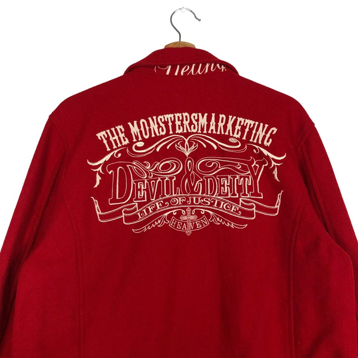 Hysteric Glamour 🔥VINTAGE BIKER JACKET MONSTER MARKETING BIG LOGO Size US M / EU 48-50 / 2 - 9 Thumbnail