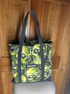 Supreme skull tote outlet bag