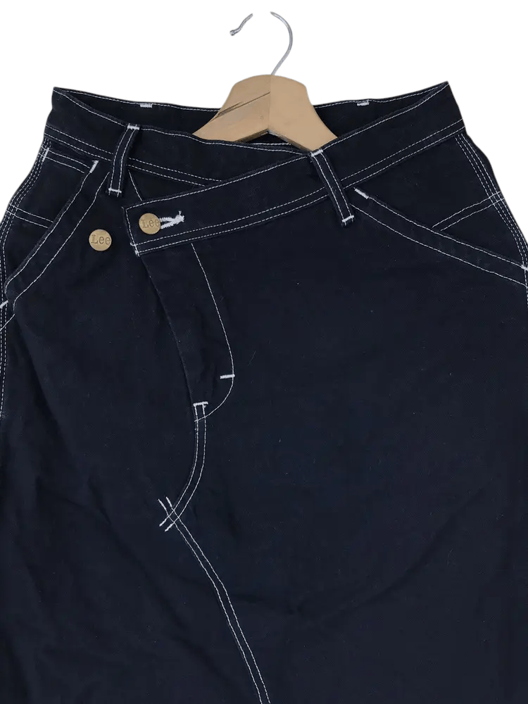 Lee Vintage LEE Denim Skirt Size 26" / US 2 / IT 38 - 3 Thumbnail