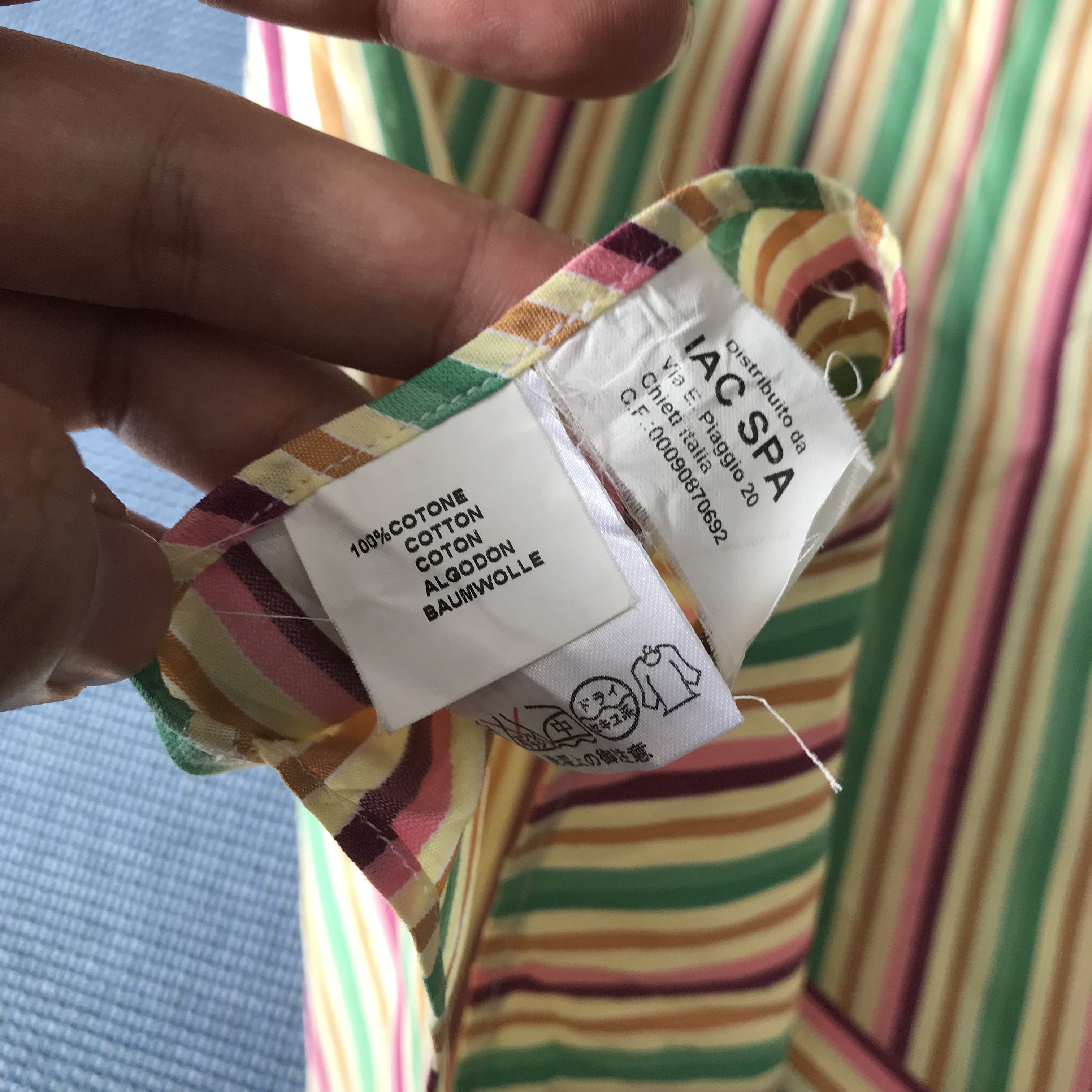 Vintage Vintage Rodrigo Made in Italy Blue Striped Cotton Men’s Size US L / EU 52-54 / 3 - 3 Thumbnail
