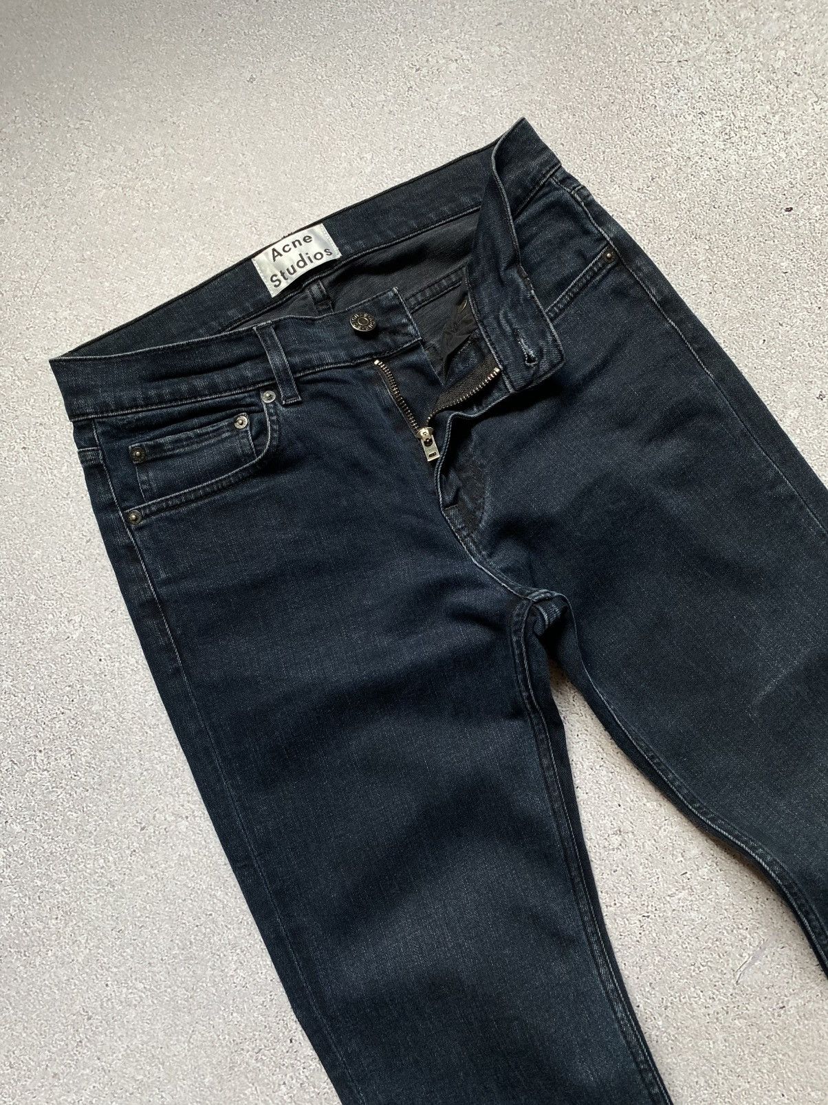 Acne Studios Acne Studios Ace Blue/Black Jeans Pants Size US 28 / EU 44 - 4 Thumbnail