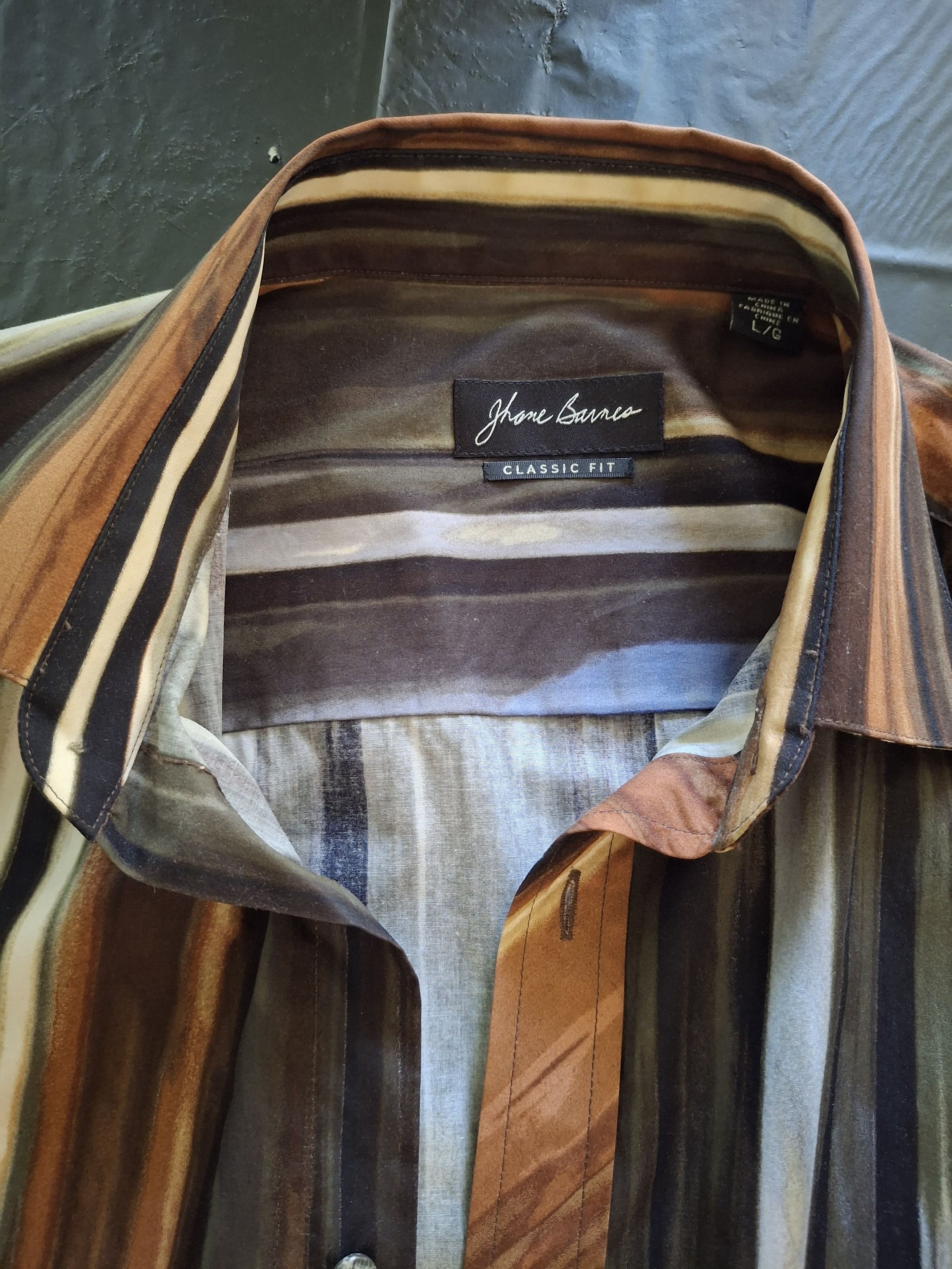 Other Jhane Barnes "Earthy Ombré" Dimensional Stripe Size US L / EU 52-54 / 3 - 2 Thumbnail
