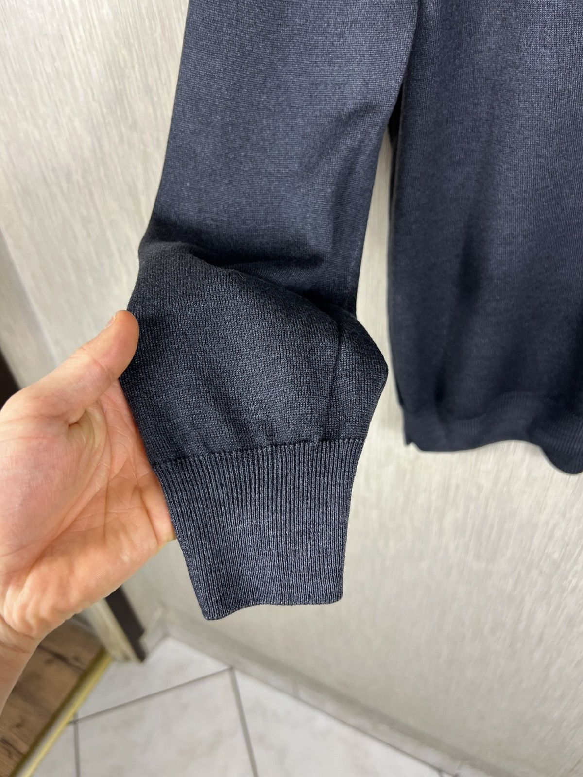 Gran Sasso Gran Sasso vintage style washed grey wool cardigan sweater Size US L / EU 52-54 / 3 - 12 Thumbnail