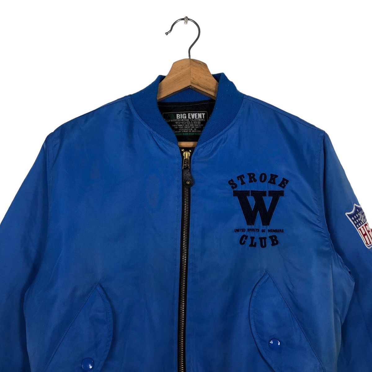 Japanese Brand 🔥Vintage Bomber Jacket Big Event Sport HFL Big Logo Size US S / EU 44-46 / 1 - 2 Thumbnail