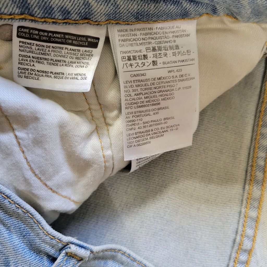Levi's Levi's Jeans 511 Slim Straight Distressed Blue 34/34 Men's Size US 34 / EU 50 - 10 Thumbnail