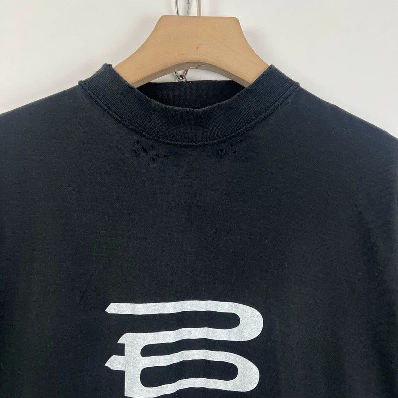 Balenciaga Balenciaga Black Ai Generation Destruction Short Sleeve Size US S / EU 44-46 / 1 - 6 Thumbnail