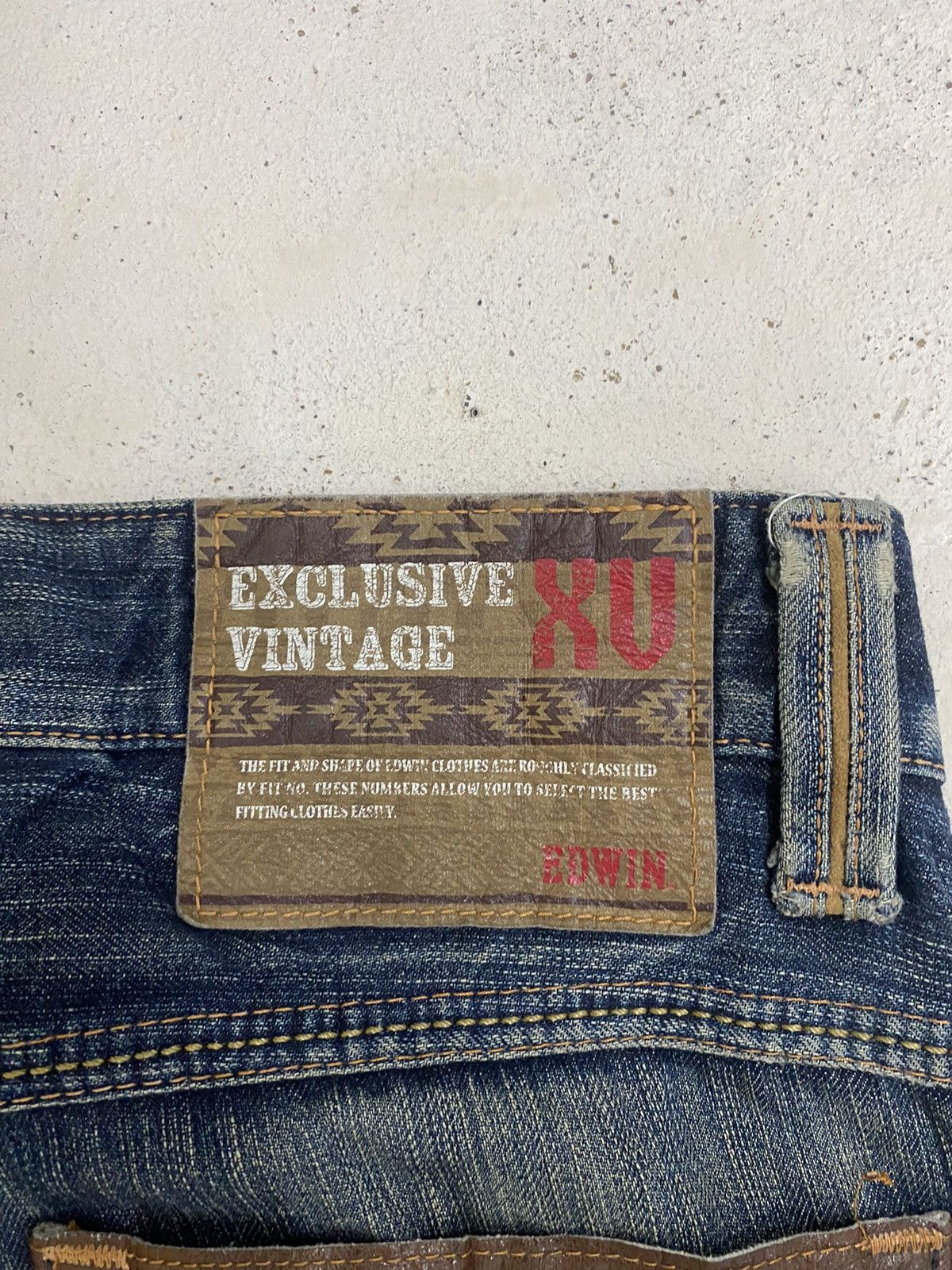 If Six Was Nine × Japanese Brand × Le Grande Bleu (L.G.B.) Edwin XV Japan Distressed Mud Washed Dirty Loose Fit Size US 32 / EU 48 - 12 Thumbnail