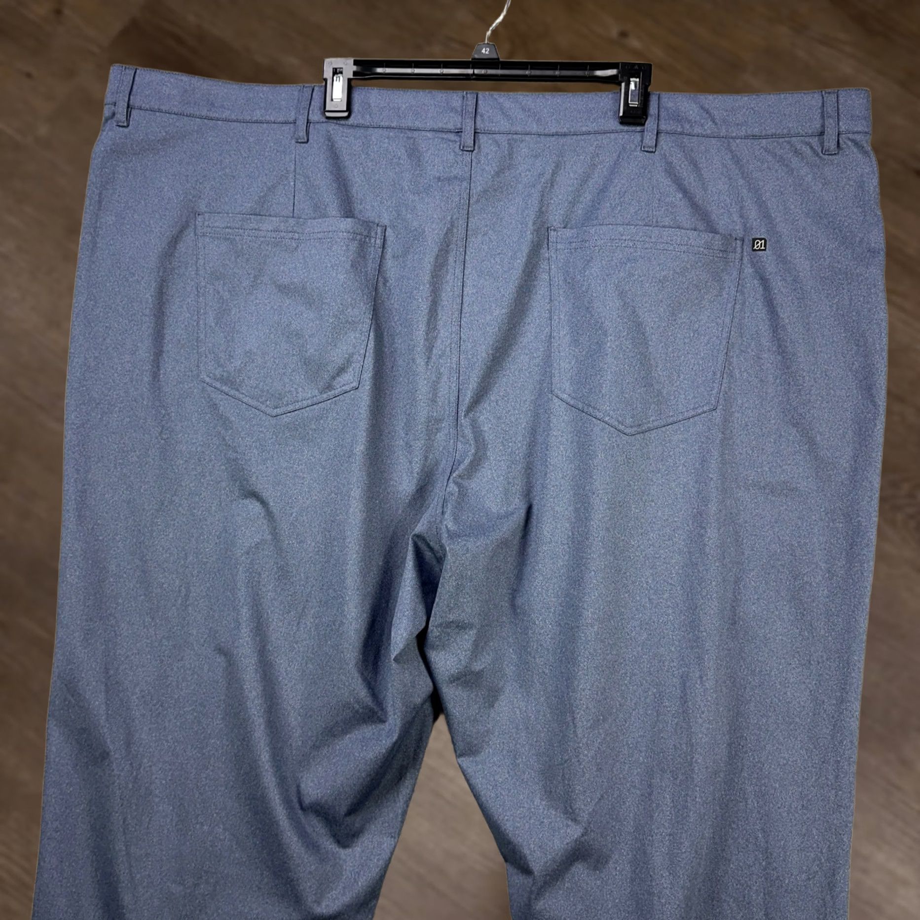 Vintage 01.Algo Mens Chino Golf Pants 48 Blue Performance Tech Flat Front Straight Pants Mens 48 Blue Chino Golf Pants Straight Flat Front Performance Tech Size US 32 / EU 48 - 1 Thumbnail
