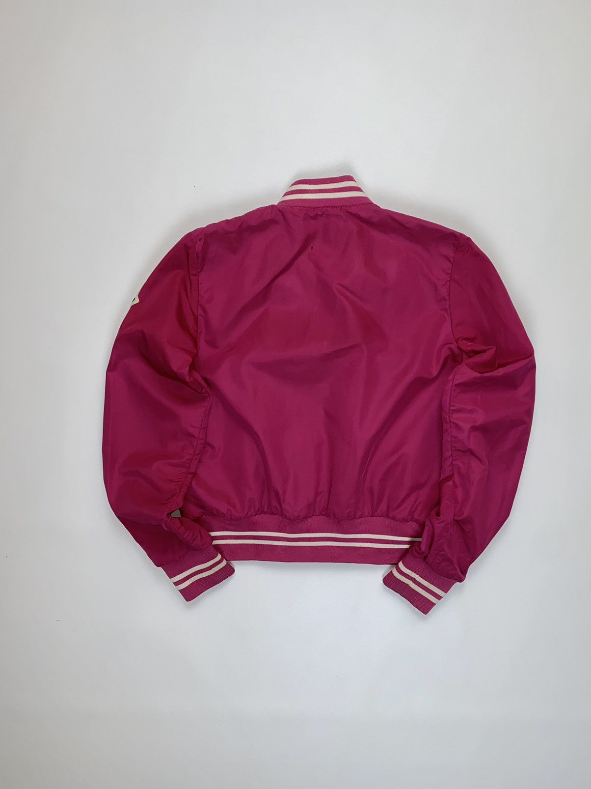 Moncler 🚨 Moncler vintage pink nylon button jacket bomber womans M 2 Size M / US 6-8 / IT 42-44 - 14 Thumbnail
