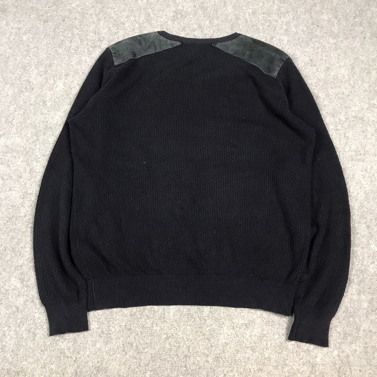 Japanese Brand JAPANESE STYLE ZARA LEATHER SHOULDER SWEATSHIRT Size US L / EU 52-54 / 3 - 7 Thumbnail