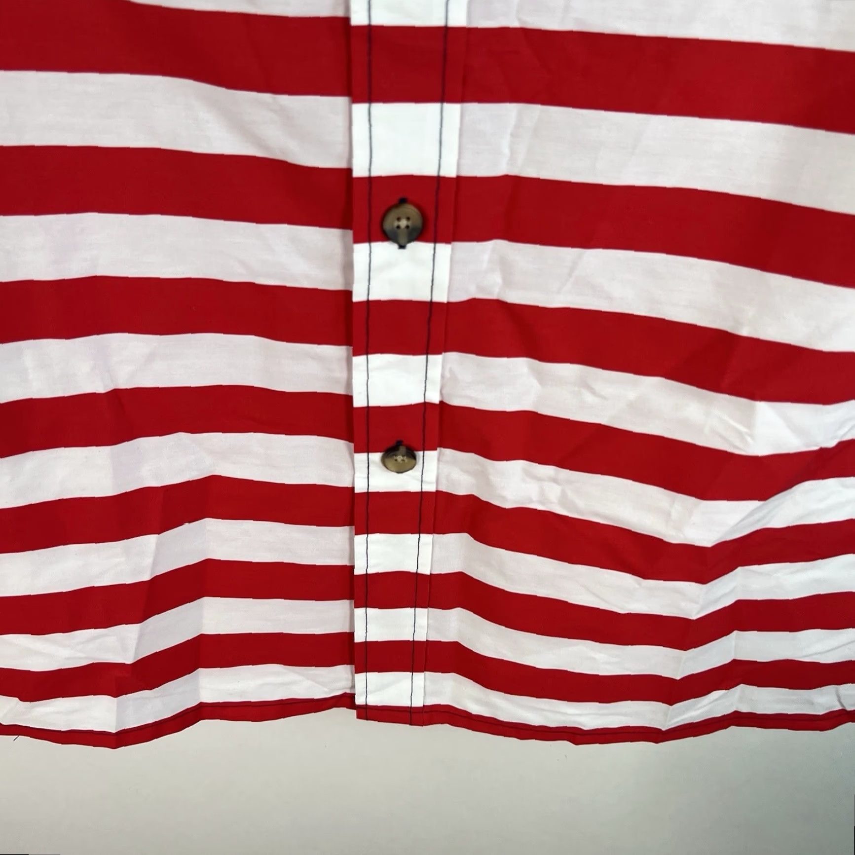 Vintage VINTAGE KINGSIZE Men's USA Flag Shirt Long Sleeve Button-Up 2XLT Patriotic Blue Size US XXL / EU 58 / 5 - 4 Thumbnail