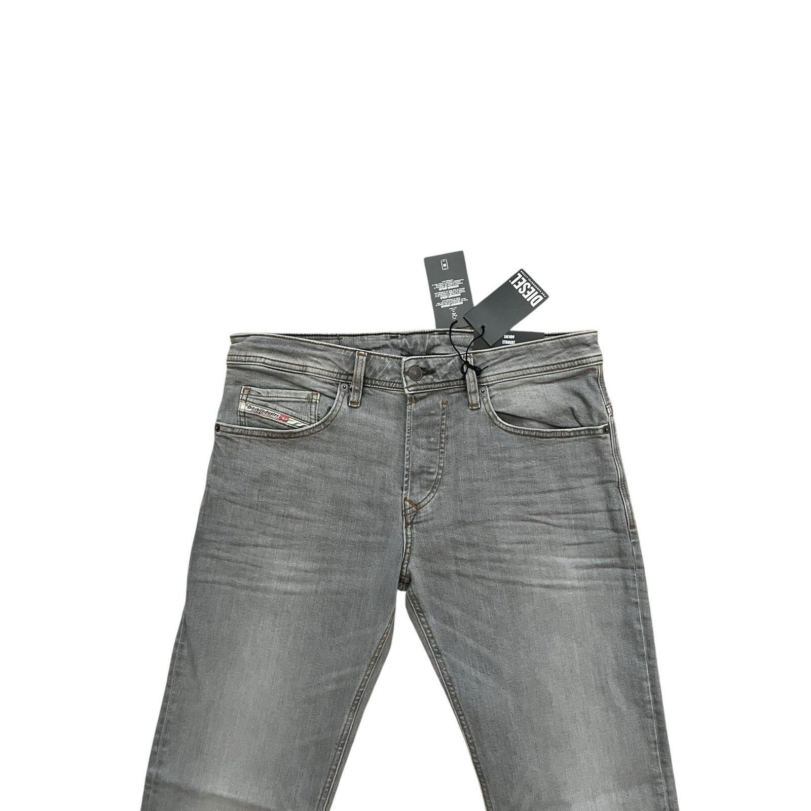 Diesel Diesel Mens Safado Straight Fit Jeans RB061 Grey Size 32/32 Size US 32 / EU 48 - 2 Thumbnail