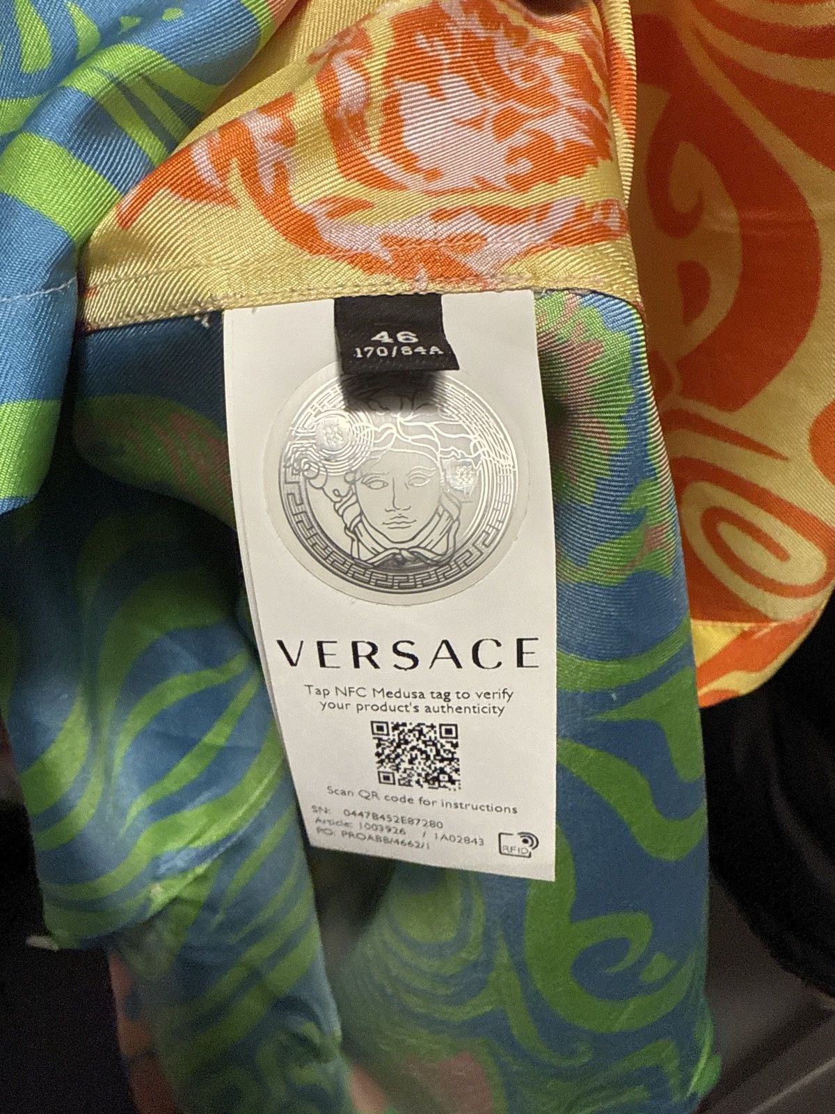Versace Versace pop Medusa music silk Size US M / EU 48-50 / 2 - 5 Thumbnail